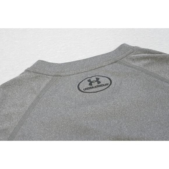 Under Armour Gym Shirt HeatGear Loose Performance Gray Athletic Mens Sz Medium - Picture 9 of 9